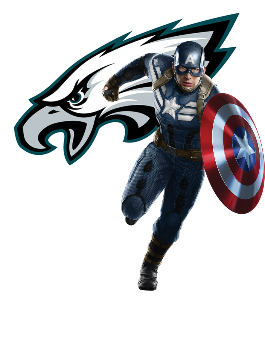 Philadelphia Eagles Captain America Logo vinyl decal